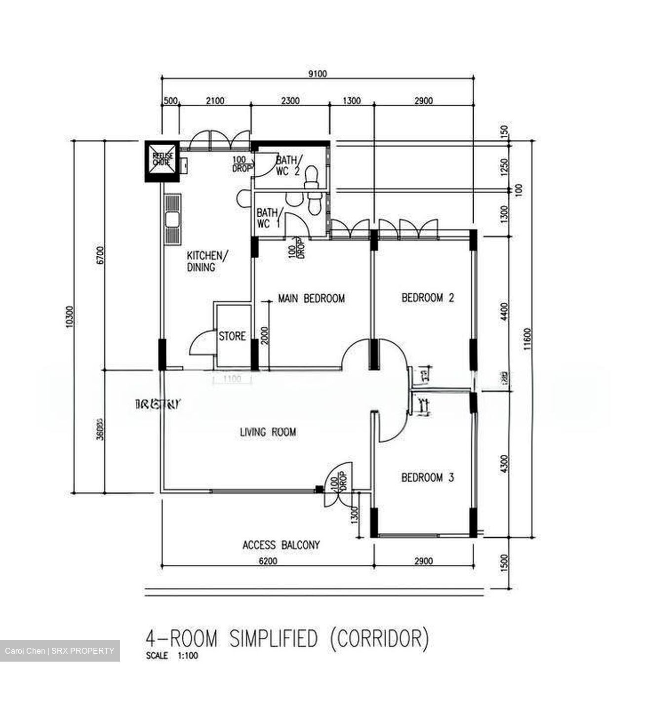 Blk 156 Bedok South Avenue 3 (Bedok), HDB 4 Rooms #633769371
